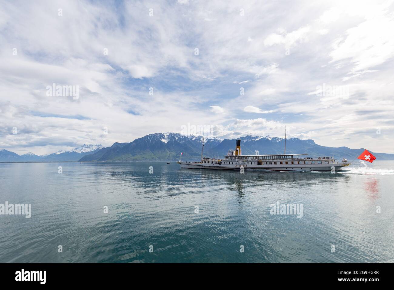 Genfer See Stockfoto