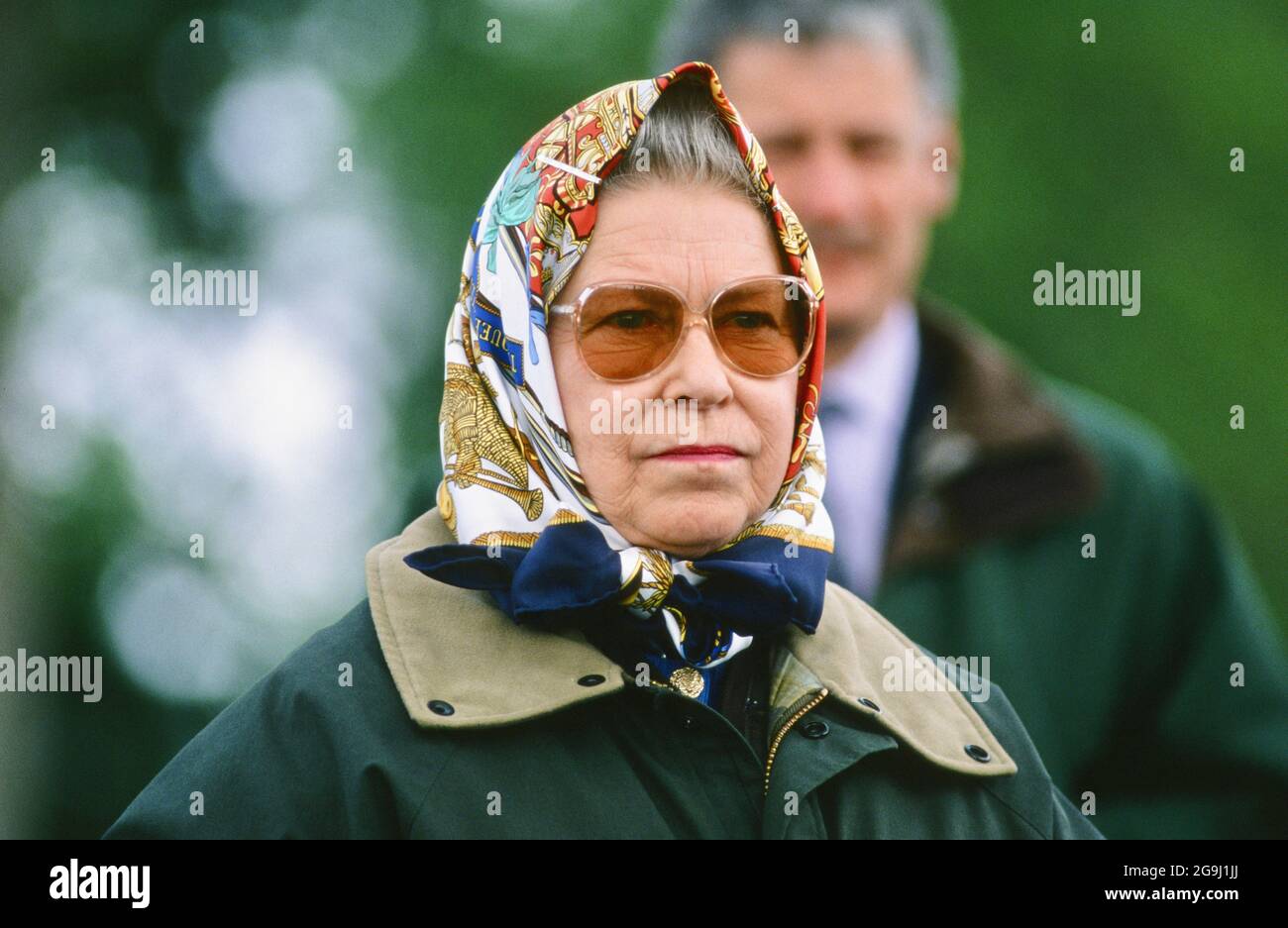 The Queen, Windsor Horse Show, Home Park, Windsor, Winkshire. GROSSBRITANNIEN 1995 Stockfoto