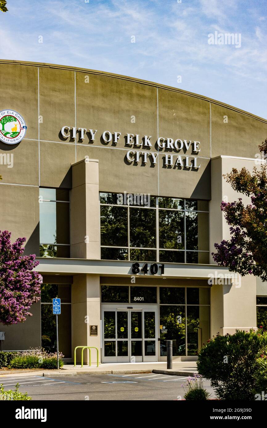 Rathaus in Elk Grove California ein Schlafzimmer in der Nähe von Sacramento California Stockfoto