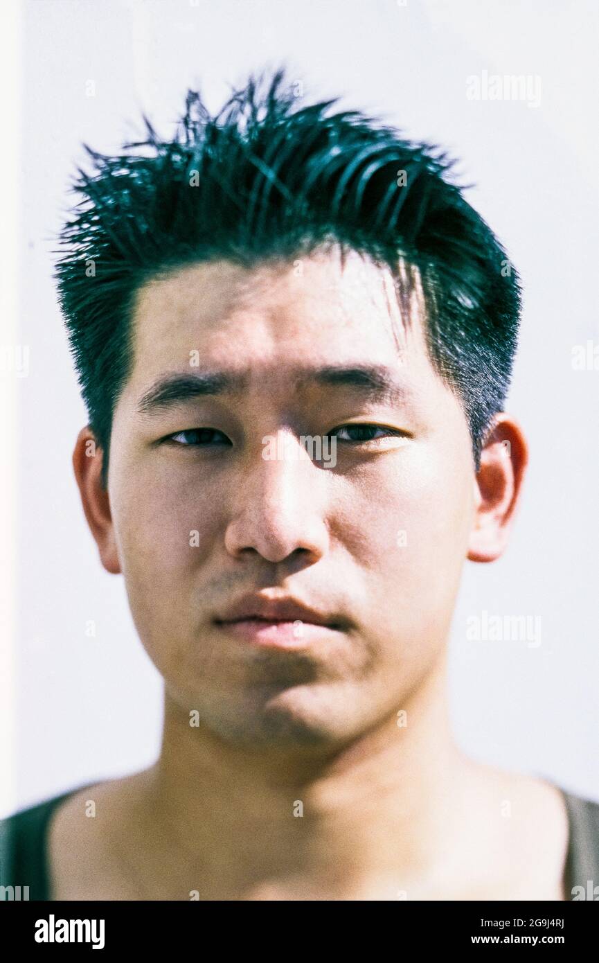 Porträt eines jungen asiatischen Amerikaners. Stockfoto