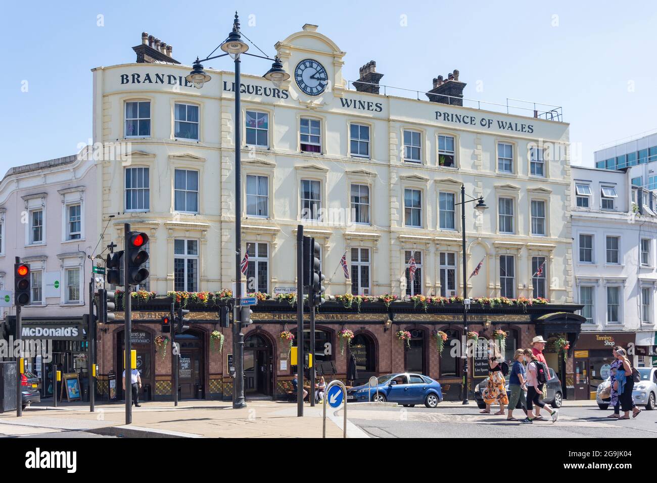 The Prince of Wales Pub, Hartfield Road, Wimbledon, London Borough of Merton, Greater London, England, Großbritannien Stockfoto