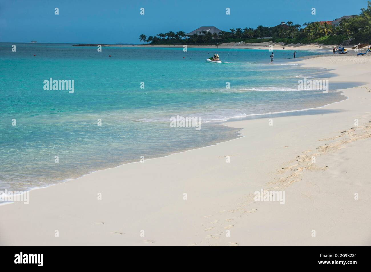 Cabbage Beach, Paradise island, Nassau, New Providence, Bahamas, Caribbean Stockfoto