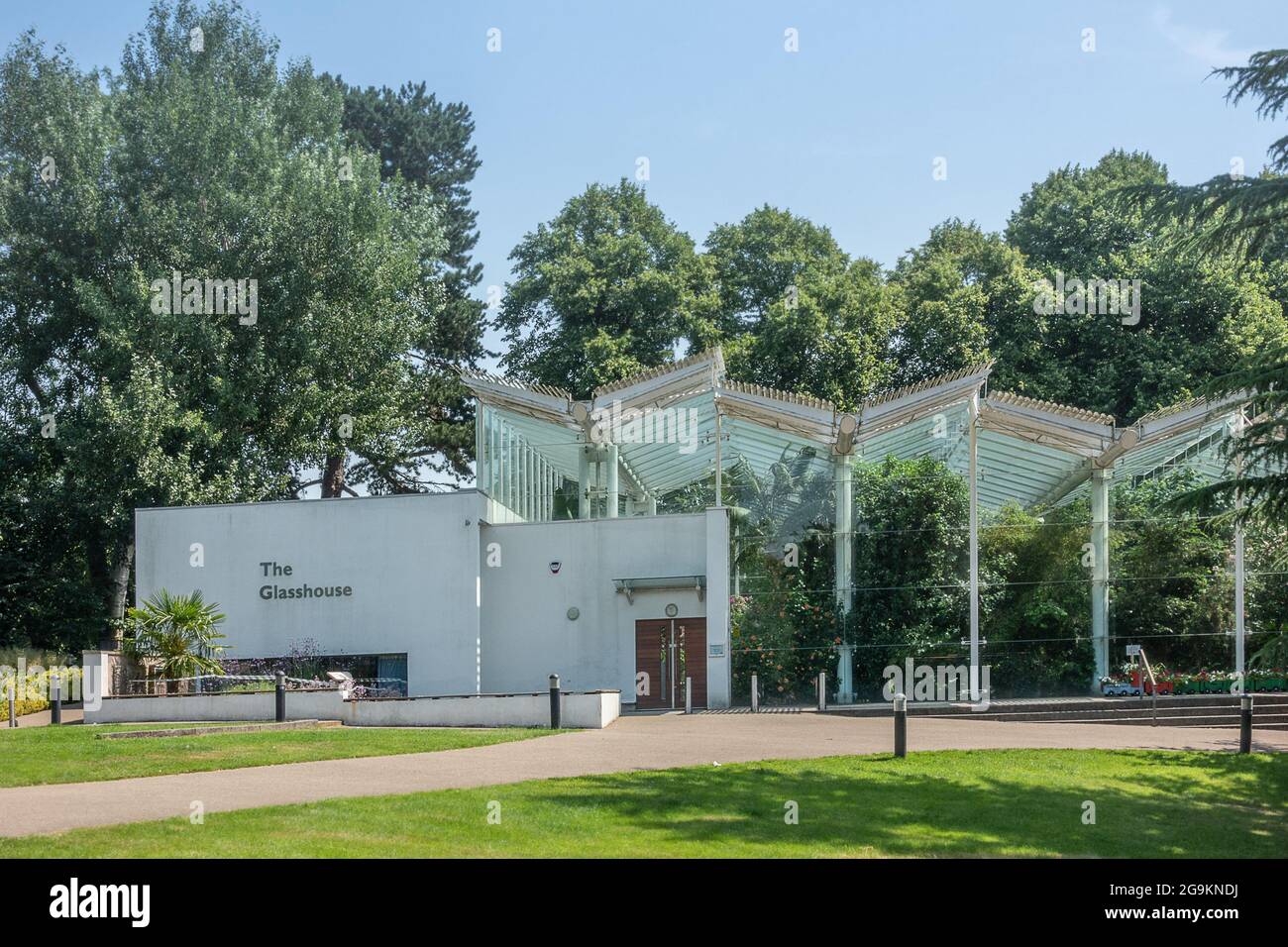 Das Glasshouse im Royal Leamington Spa Stockfoto