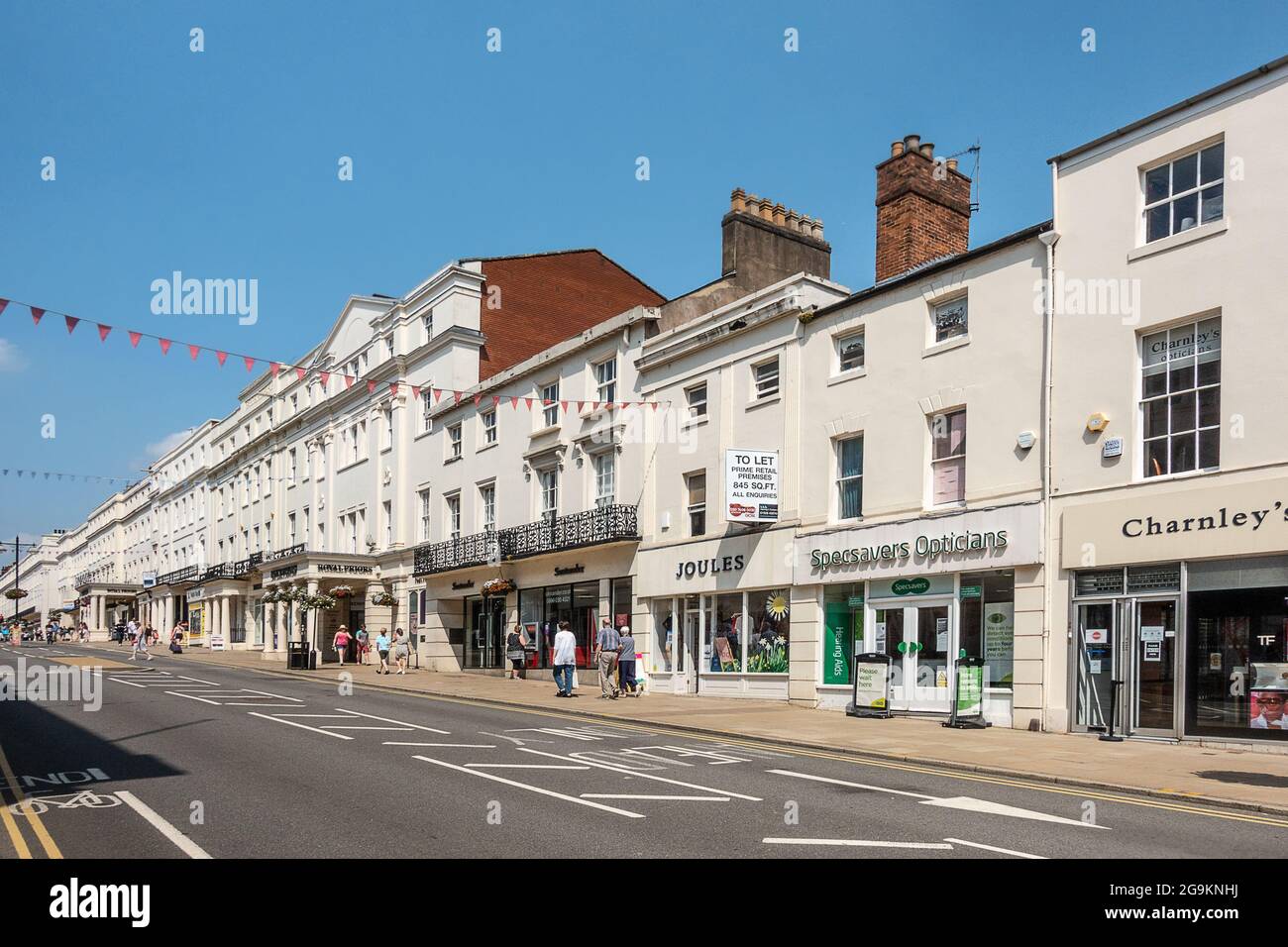 Royal Leamington Spa in Warwicjshire Stockfoto