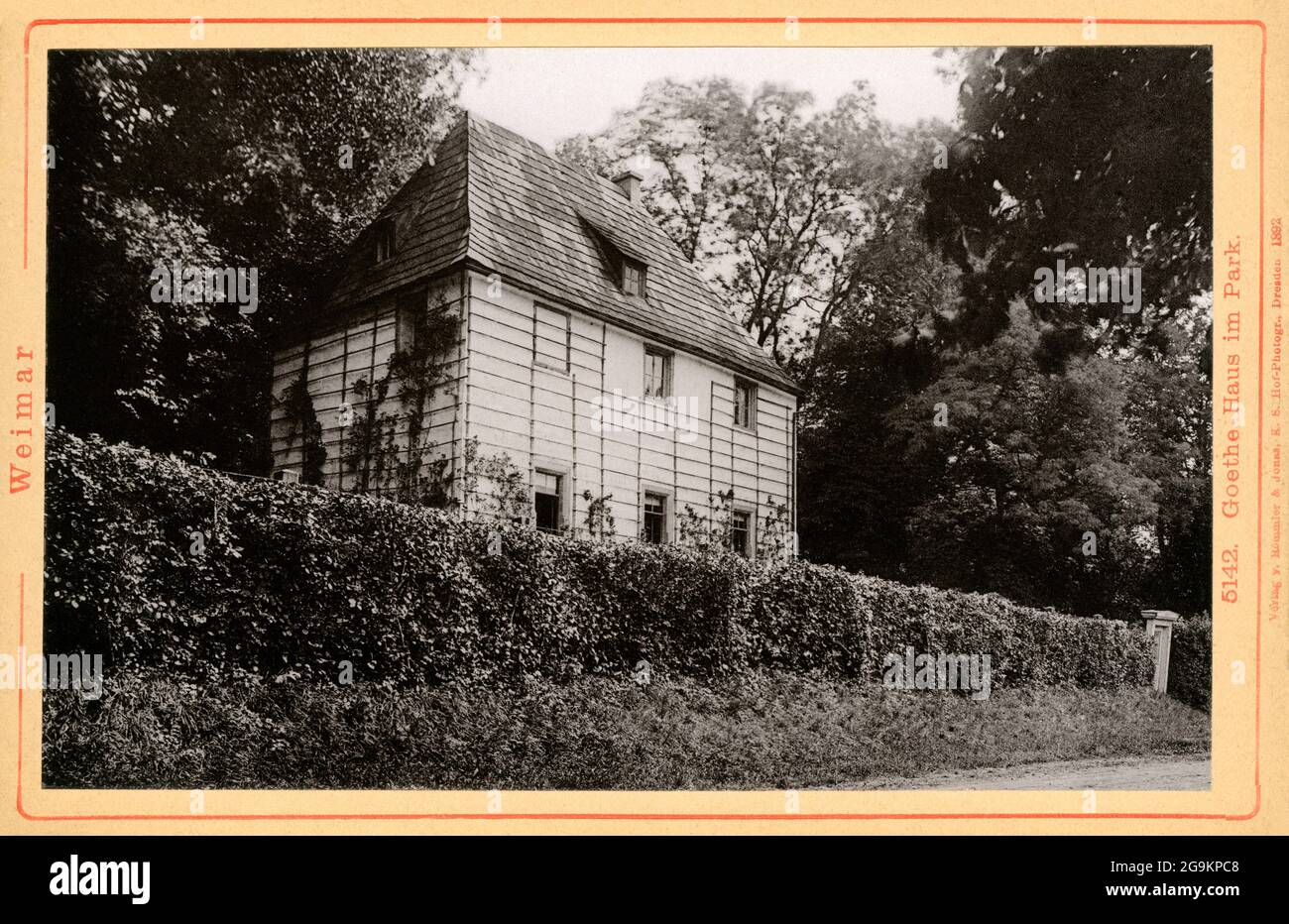 Geographie / Reisen, Deutschland, Thüringen, Weimar, das Goethe-Haus im Park, ZUSÄTZLICHE-RIGHTS-CLEARANCE-INFO-NOT-AVAILABLE Stockfoto