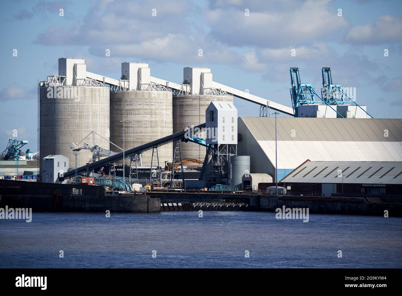 gladstone Dock Biomasse Terminal liverpool england großbritannien Stockfoto