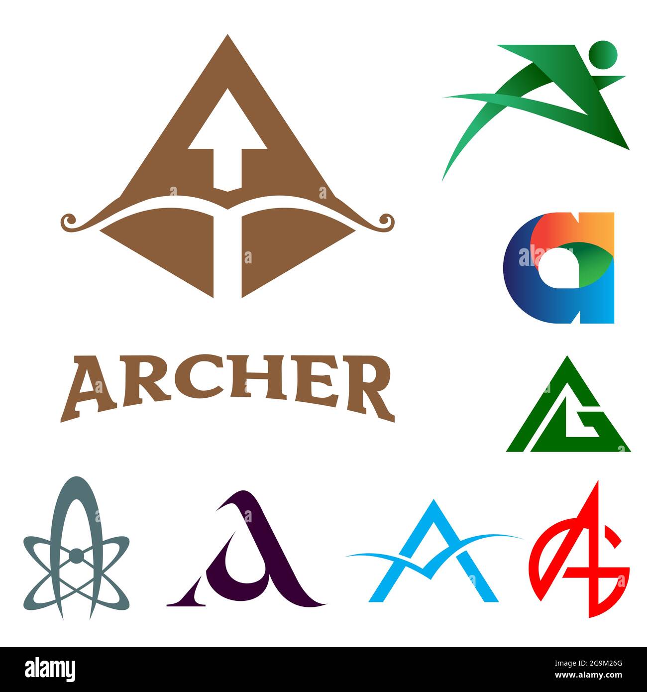 Brief EIN Logo-Design. Brief basiert, Stock Vektor