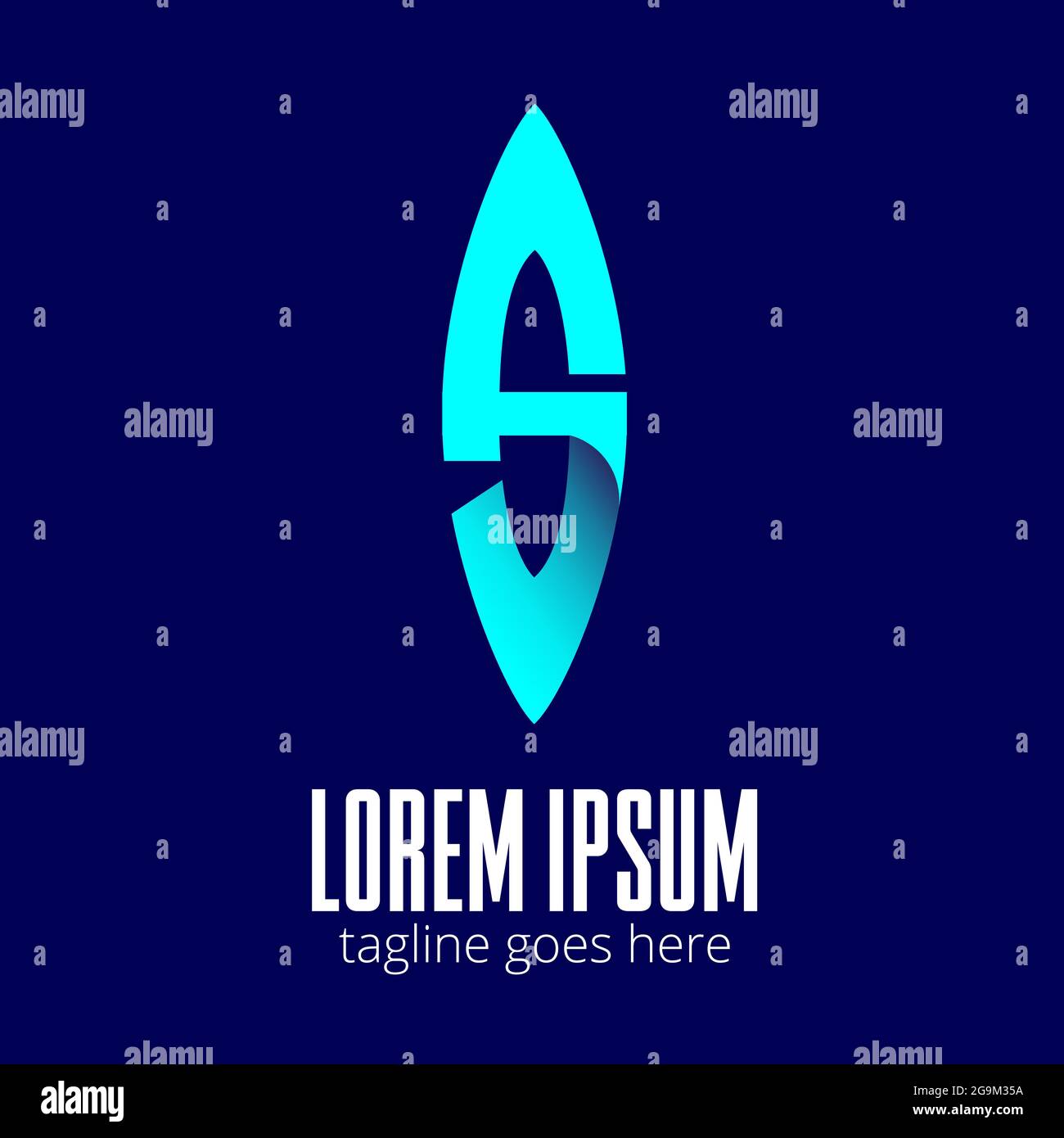 ALS Monogramm-Symbolvektor für Marke, Corporate Identity, Mode oder andere Zwecke. Stock Vektor