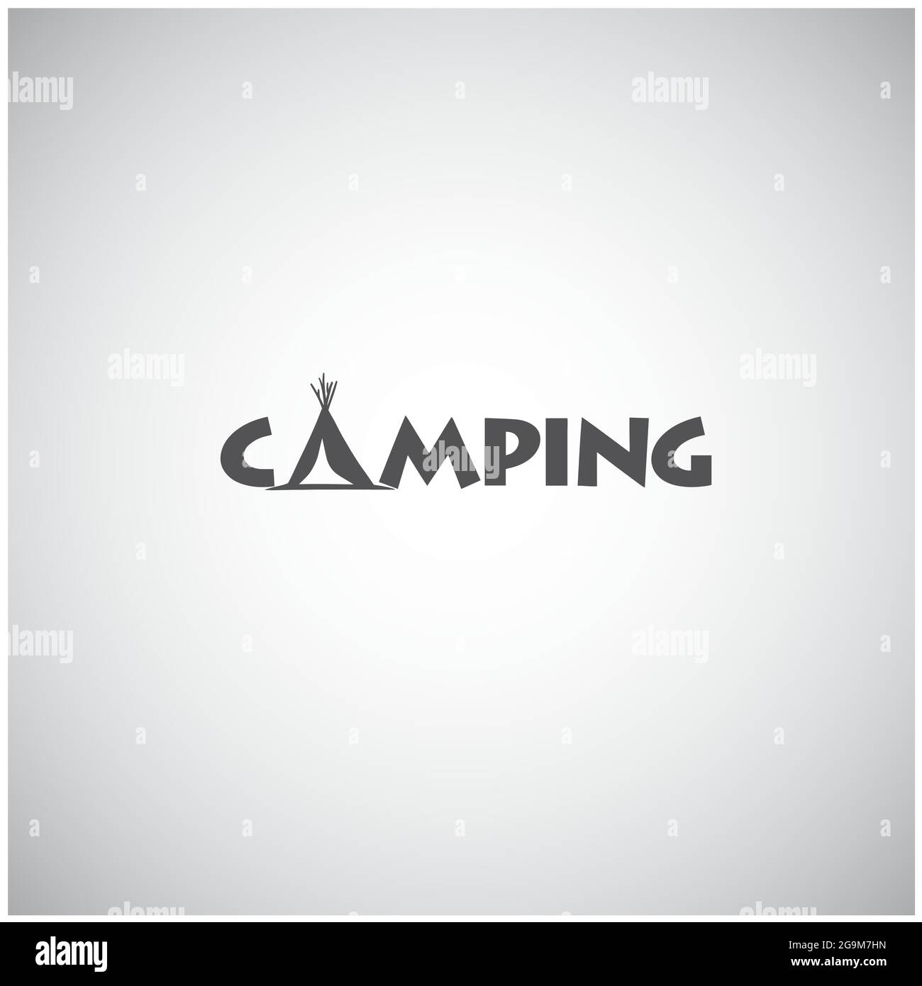 Design-Vorlage Für Camping Hut Adventure Logo. Vektorgrafik Stock Vektor