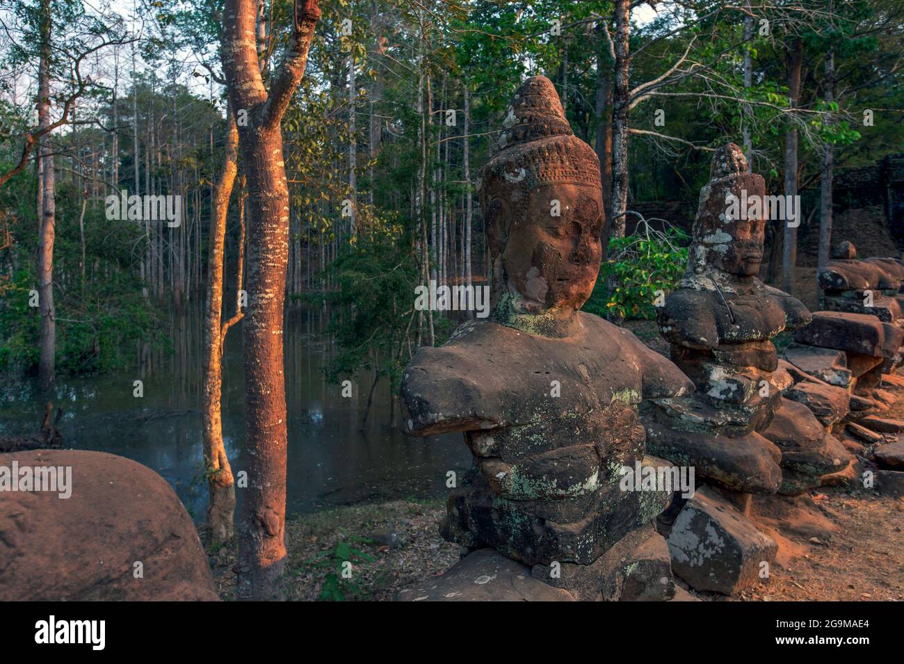 Bayon, Angkor Thom, Siem Reap, Kambodscha Stockfoto