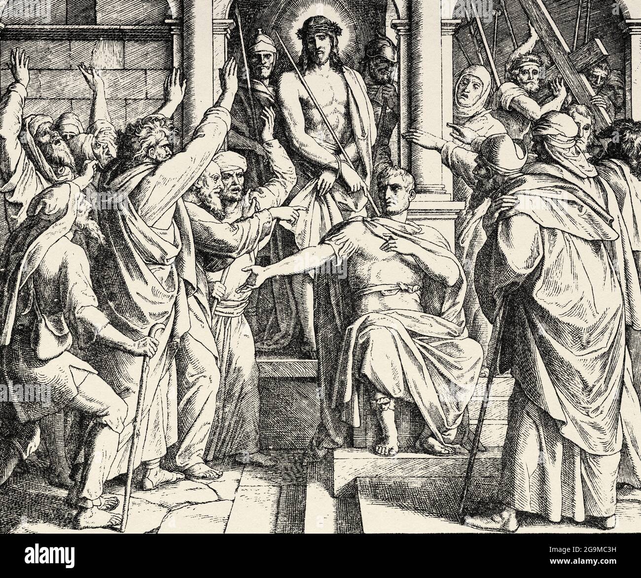 Jesus wird zum Tode verurteilt. Unser Herr Jesus, der Sohn Gottes, ist zum Tode verurteilt, sagt