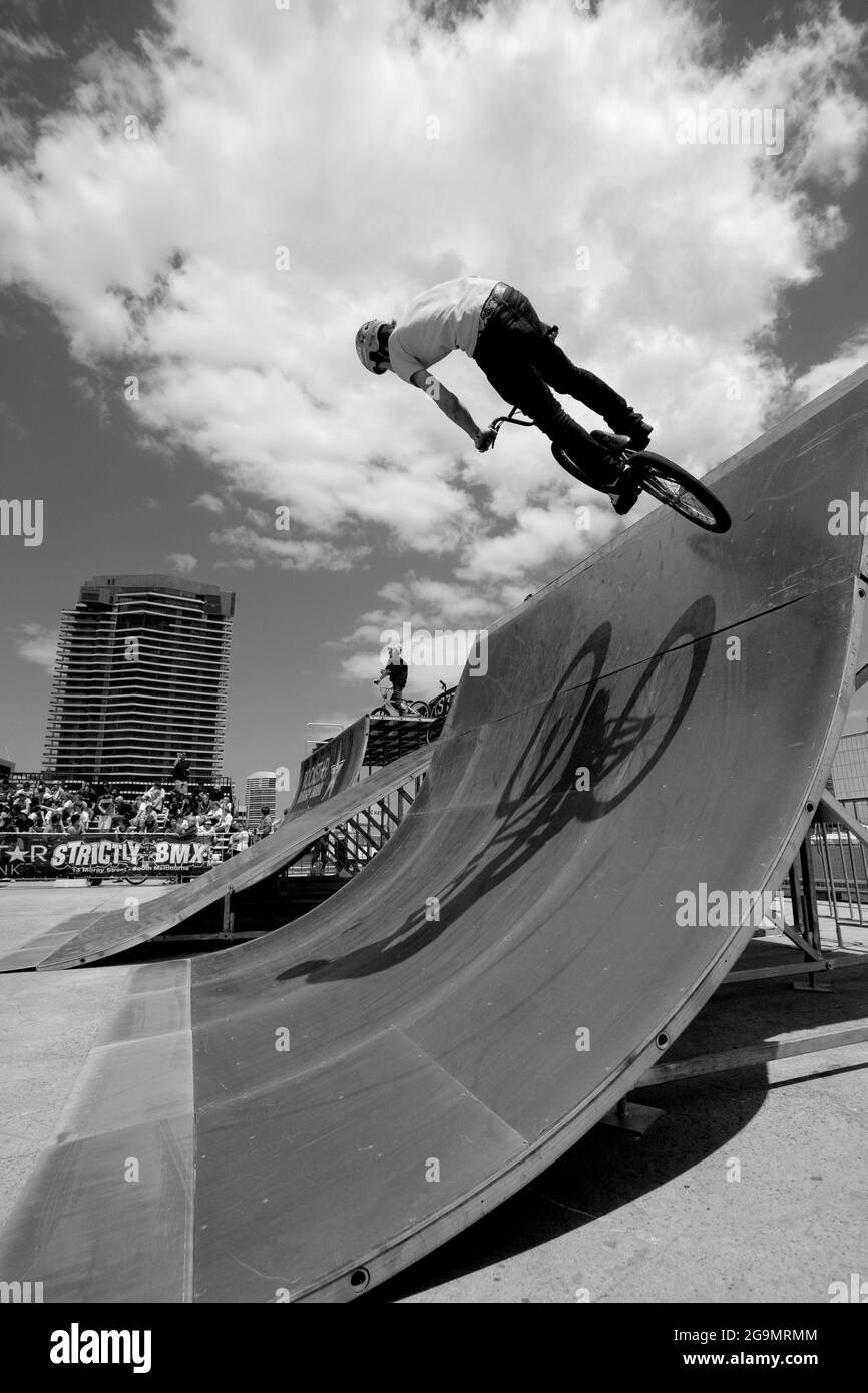 Rockstar BMX Games 2009 in Melbourne Australien Stockfoto