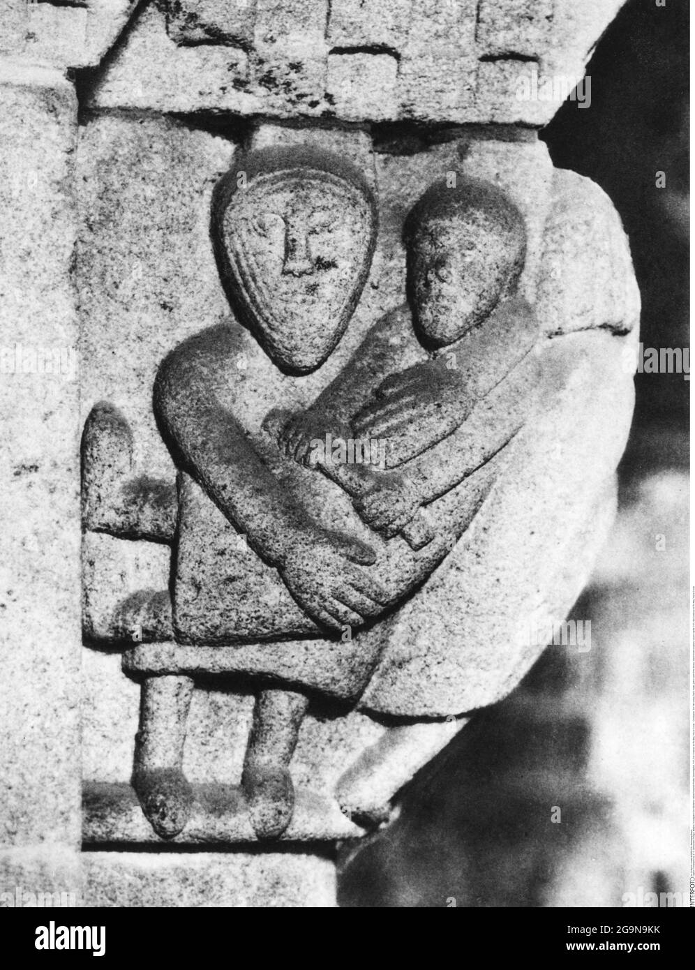 Christopher, 3./4. Jahrhundert, Heiliger, Märtyrer, schutzpatron der Fahrer, älteste bekannte Skulptur, ZUSÄTZLICHE RECHTE-FREIGABE-INFO-NICHT-VORHANDEN Stockfoto