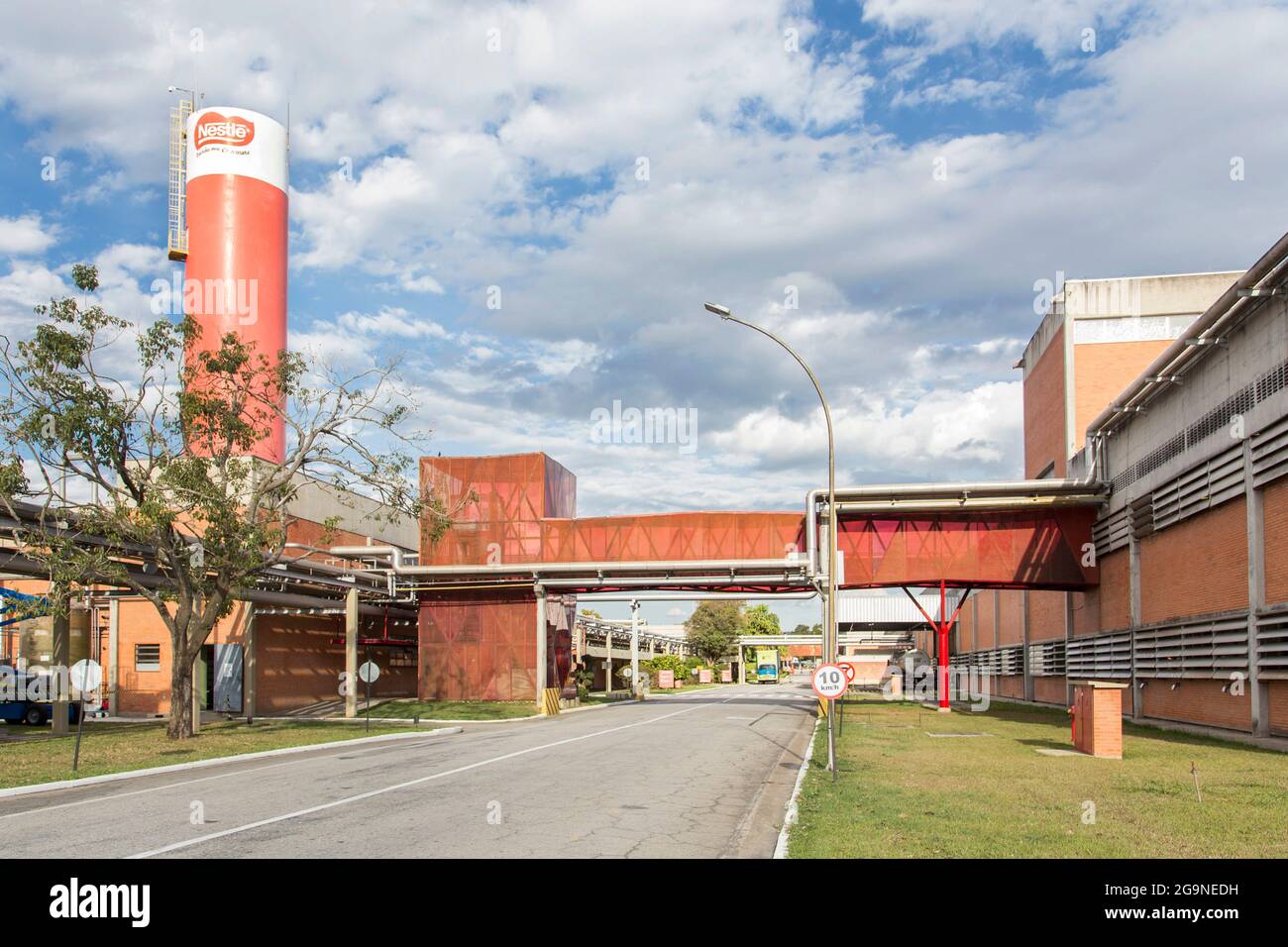 Nestle-Fabrik Brasilien Schokoladenfabrik, öffentliche Besuchsstruktur und Nestlé-Museum in der Stadt Caçapava, Innenraum von São Paulo, Brasilien Stockfoto