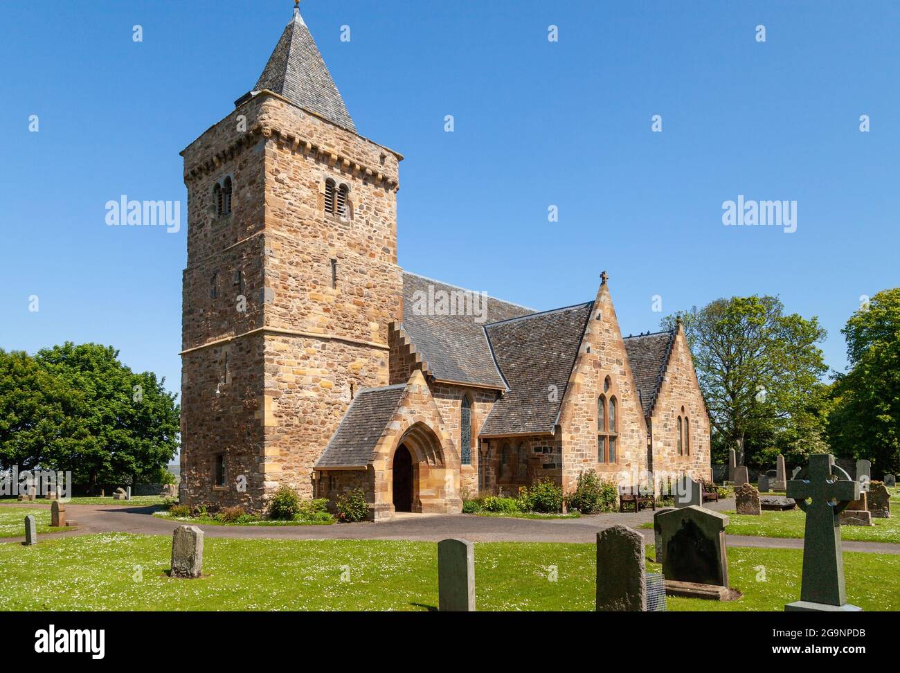 Aberlady Pfarrkirche Stockfoto