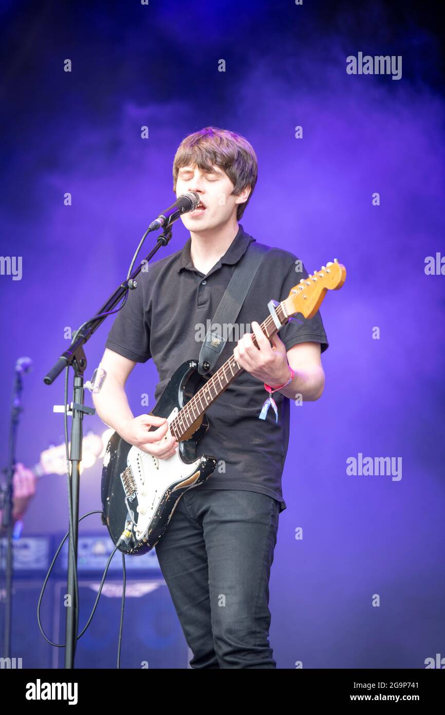 Jake Bugg beim Standon Calling Music Festival 2021 Hertfordshire UK Stockfoto