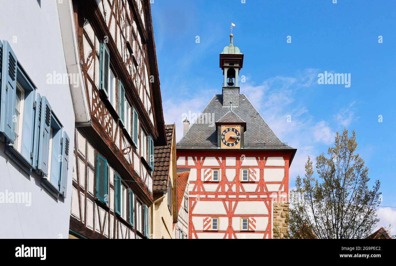 In der Stadt Bietigheim-Bissingen, Deutschland, Europa. Stockfoto