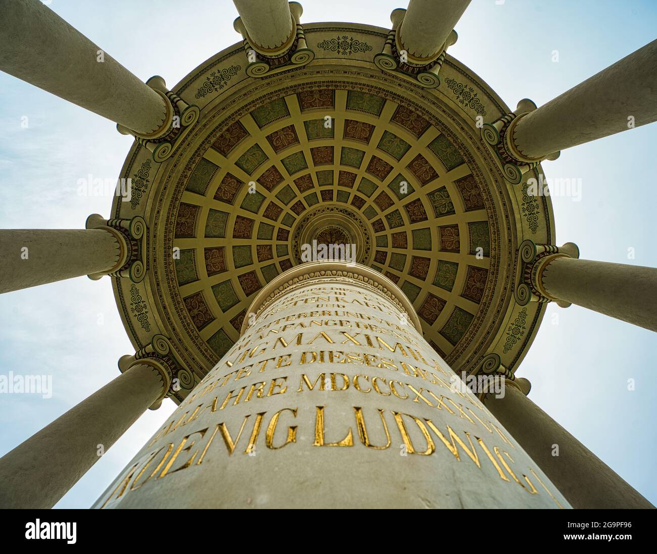 Monopteros, ein berühmtes historisches Denkmal in München, Bayern Stockfoto