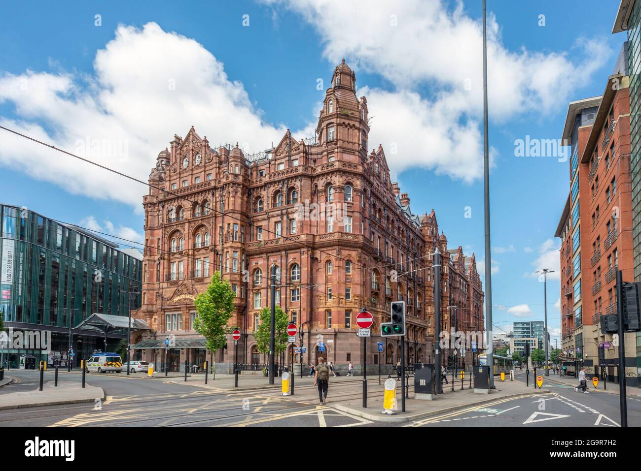 Manchester, 14. Juli 2021: Das Midland Hotel im Stadtzentrum von Manchester Stockfoto