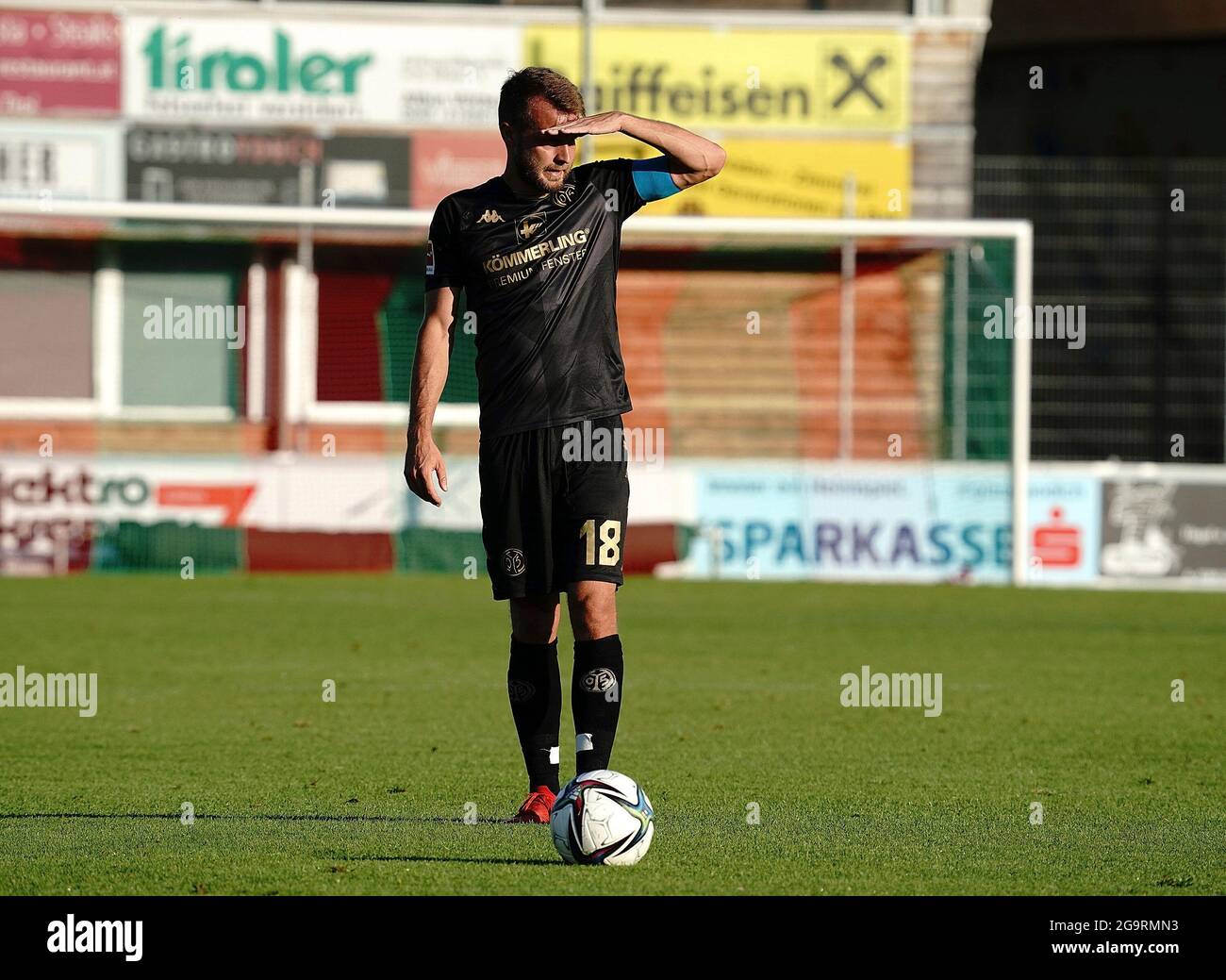 07/27/2021, Koasastadion, St. Johann, Testspiel 1.FSV FSV FSV Mainz 05 gegen Gaziantep FK, im Bild Daniel Brosinski (FSV FSV Mainz 05) Stockfoto