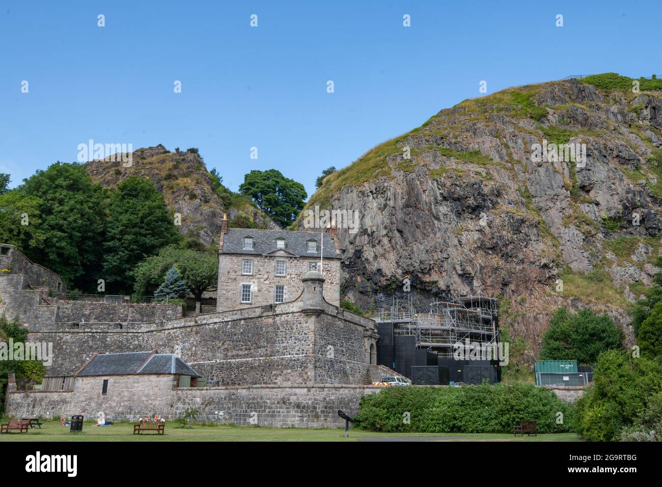 Dumbarton Castle, West Dumbartonshire, Schottland, Großbritannien Stockfoto