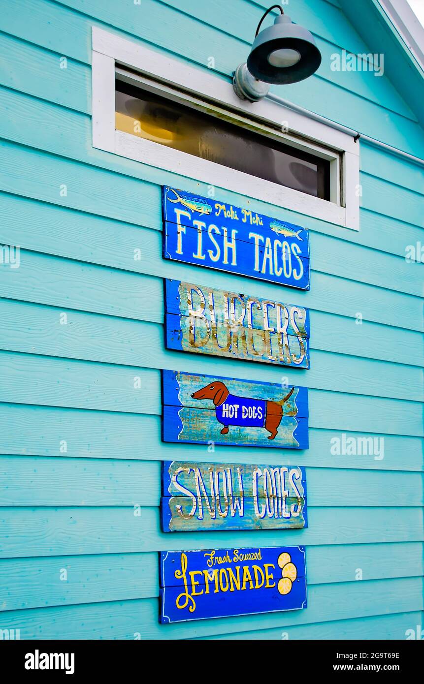 Der Sea Level Food Stand ist abgebildet, 24. Juli 2021, in Pass