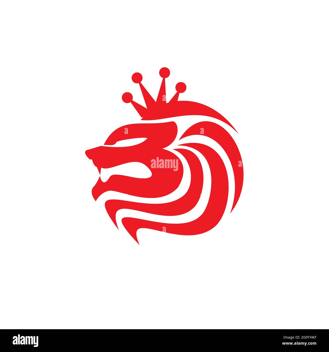 King of the Jungle Logo-Konzept Stock Vektor