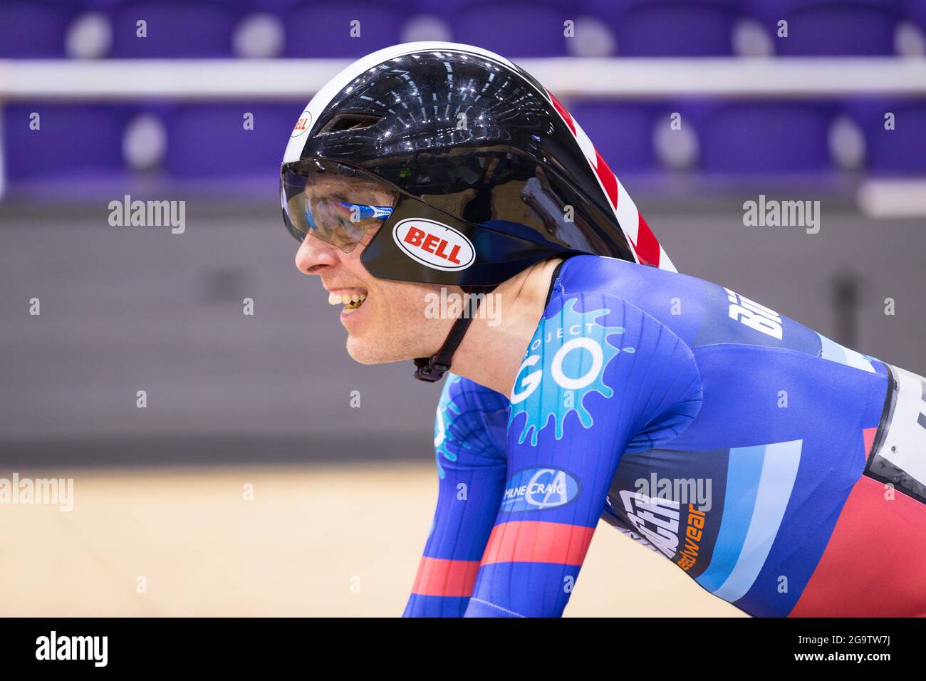 Andy Bruce, Scottish National Track Cycling Championships, Sir Chris Hoy Velodrome, Glasgow Stockfoto