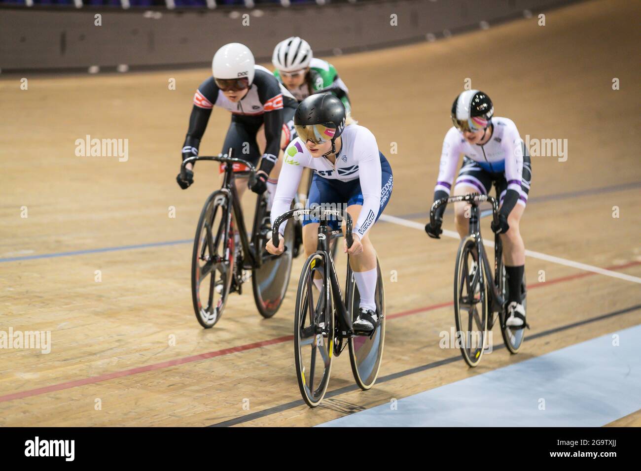 Elizabeth (Lizzy) Winton, Scottish National Track Cycling Championships 2019, Sir Chris Hoy Velodrome Stockfoto