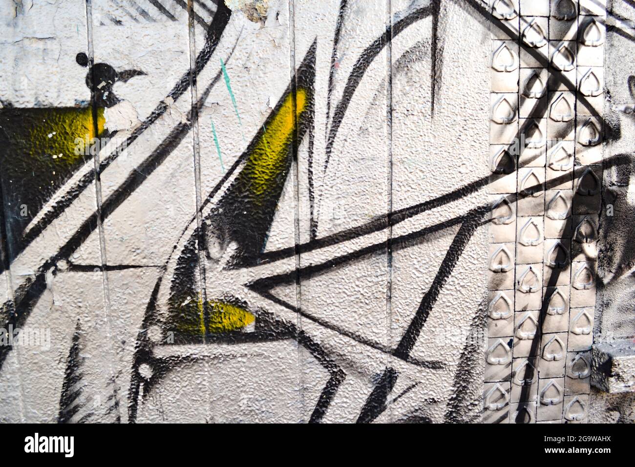 Graffiti in Bangkok Back Gassen Stockfoto