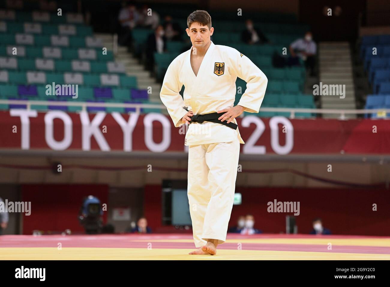 Eduard TRIPPEL (GER), Judo, Männer, Männer -90 kg, Ausscheidungsrunde am 28. Juli 2021, Nippon Budokan. Olympische Sommerspiele 2020, ab 23.07. - 08.08.2021 in Tokio/Japan. Stockfoto