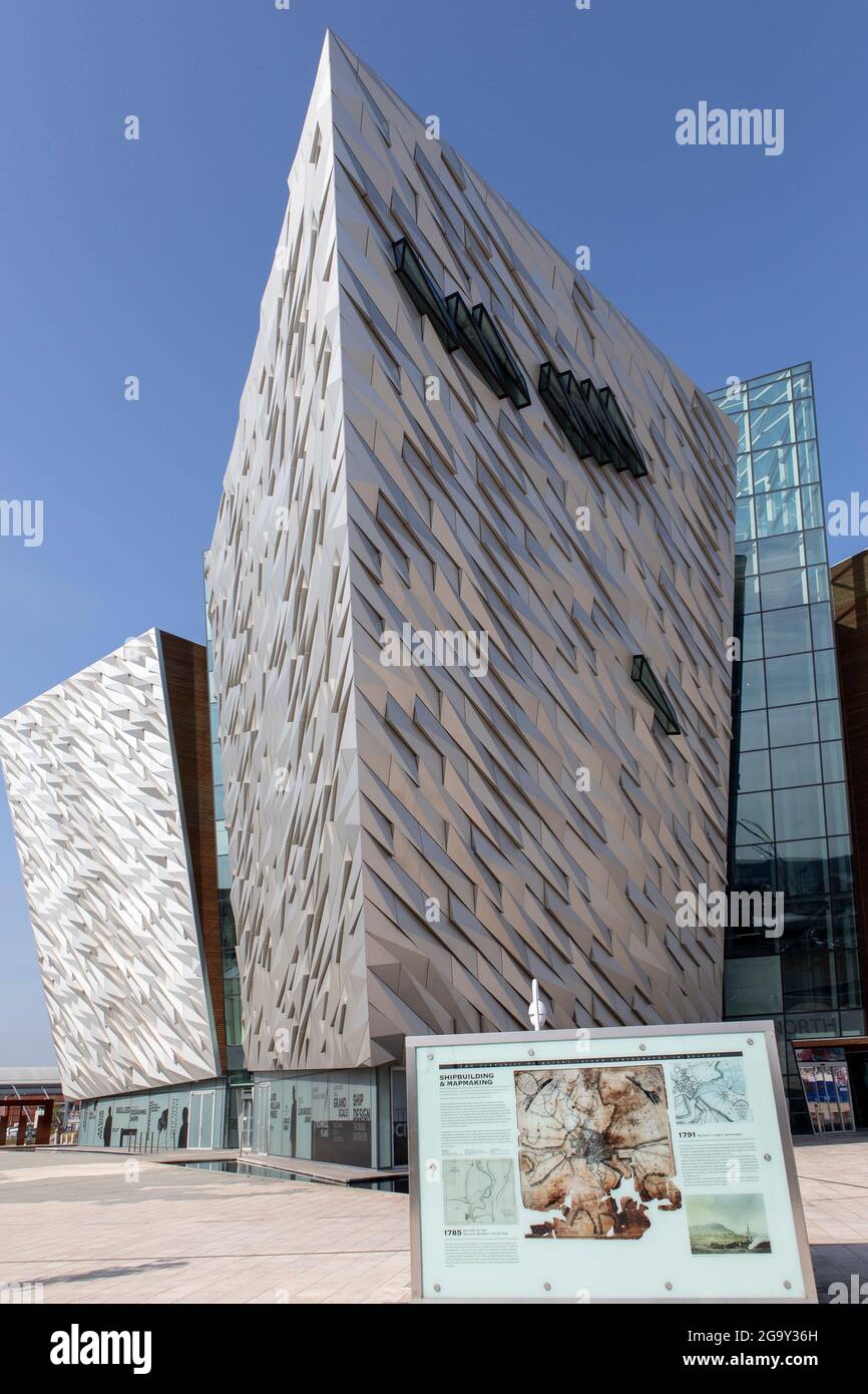 Titanic Museum Belfast Irland Stockfoto
