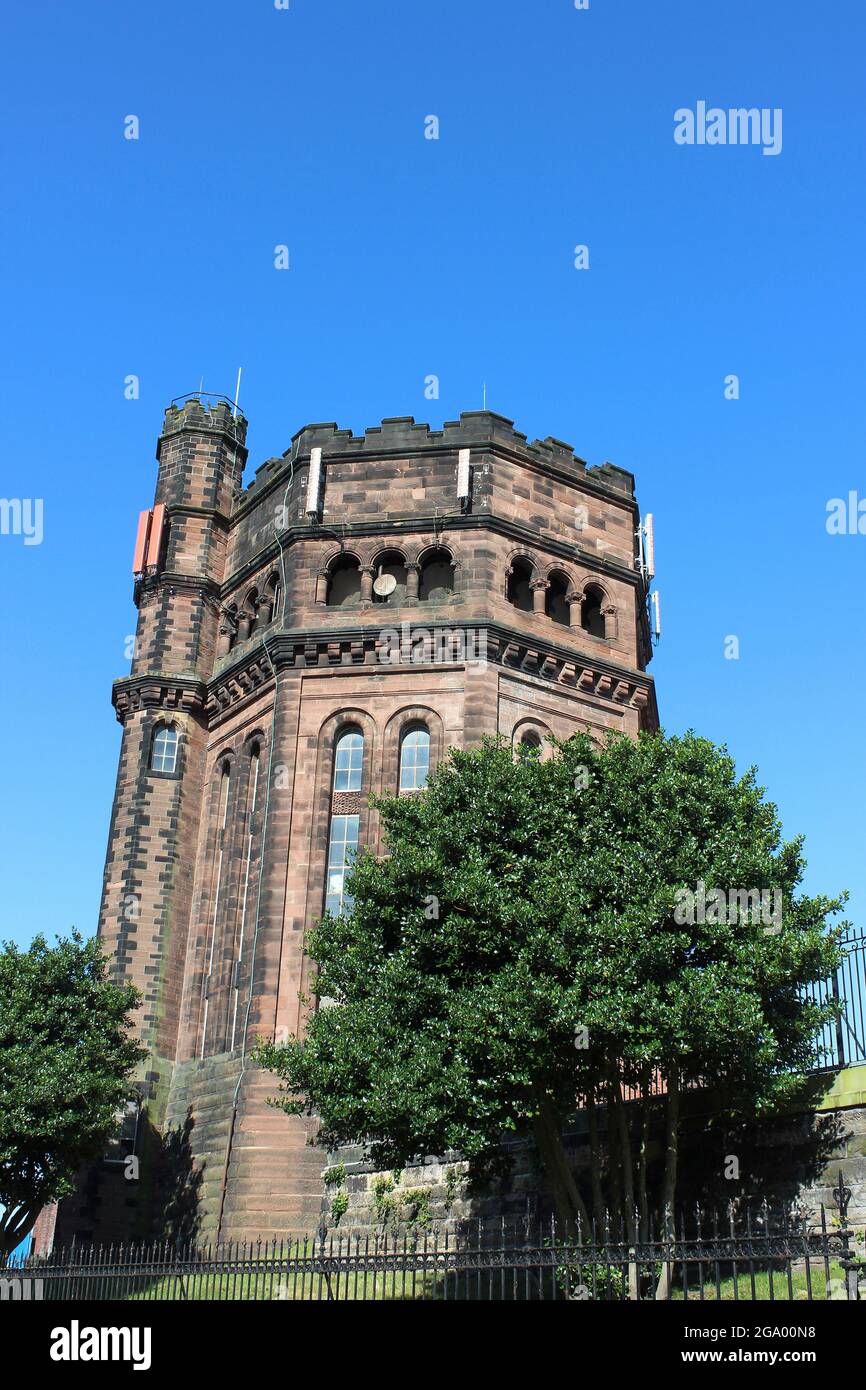 Gorsehill Water Tower, New Brighton, Wirral, Großbritannien Stockfoto