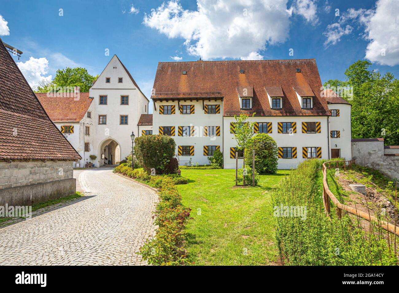 Deutschland, Bayern, Allgäu, Mindelheim, Schloss Mindelburg Stockfoto