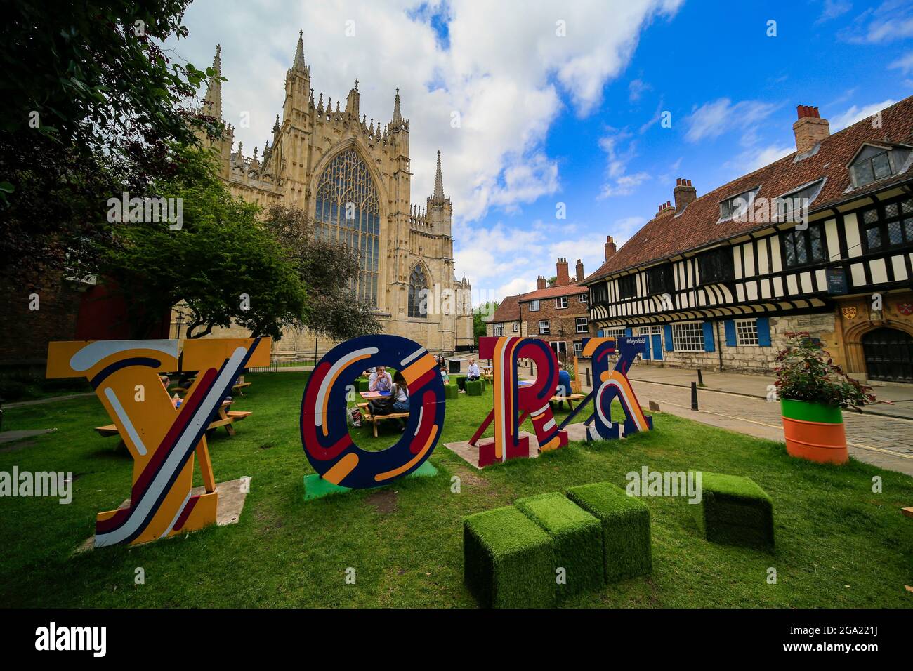 Das Münster in York, North Yorkshire, England. Stockfoto