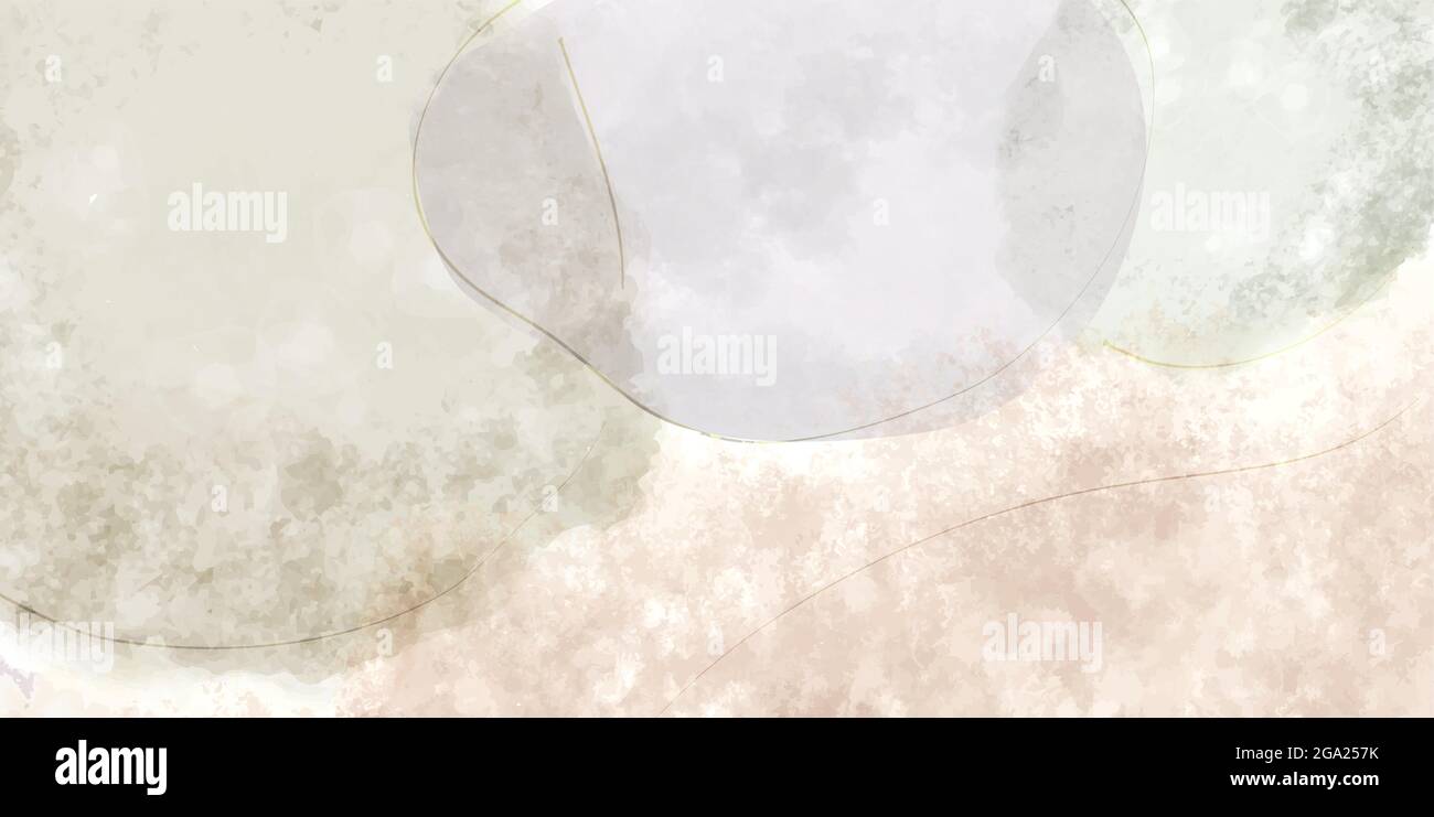Breite abstrakte Pastell Aquarell Hintergrund Vektor Illustration Stock Vektor