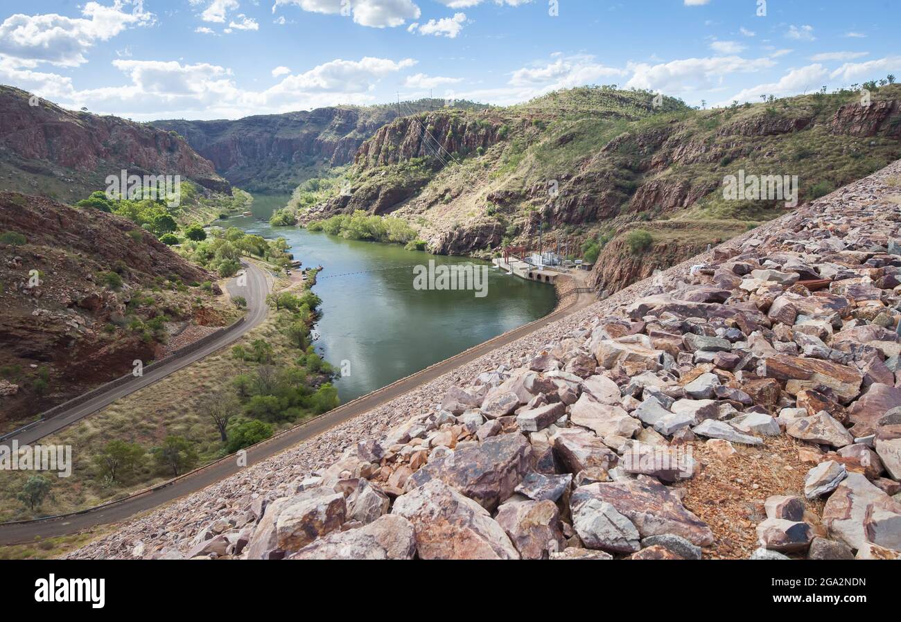 Ord River Damm in der Region Kimberley in Western Australia; Western Australia, Australien Stockfoto