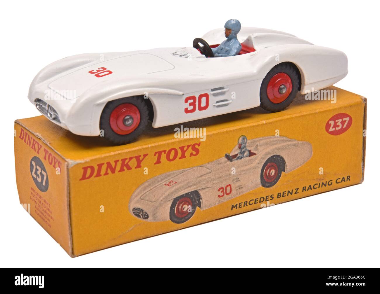 Dinky Toys Diecast Mercedes Benz Rennwagen Stockfoto