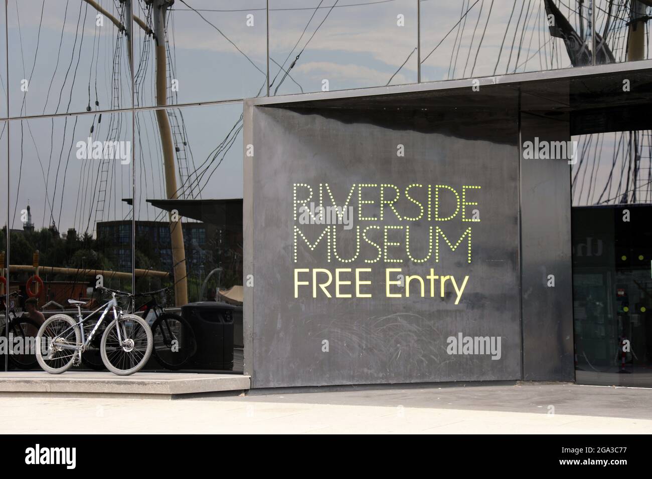 Riverside Museum of Transport in Glasgow Stockfoto