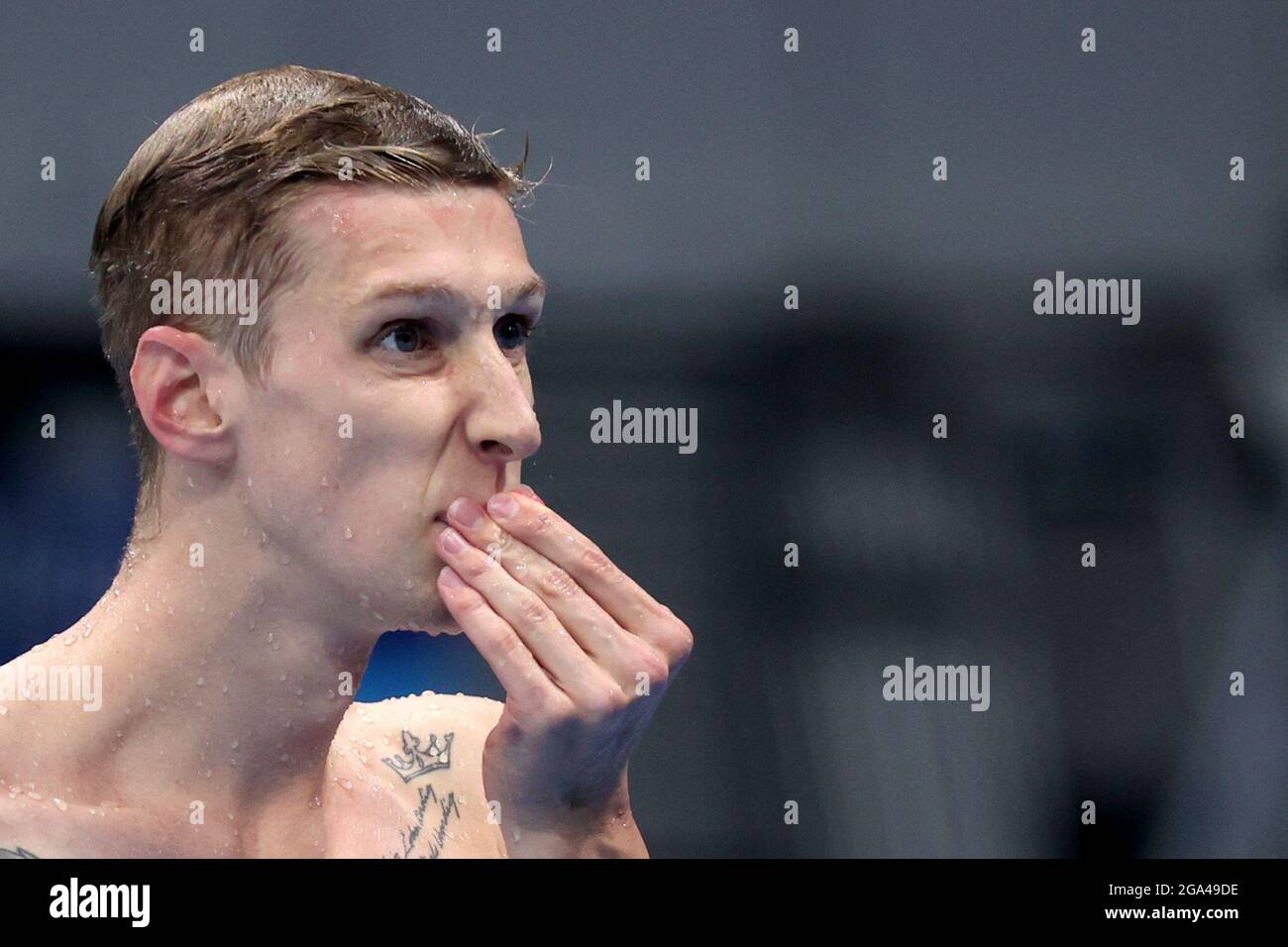 Tokio, Japan. Juli 2021. Schwimmen Olympiade, 800 m Freistil, Männer