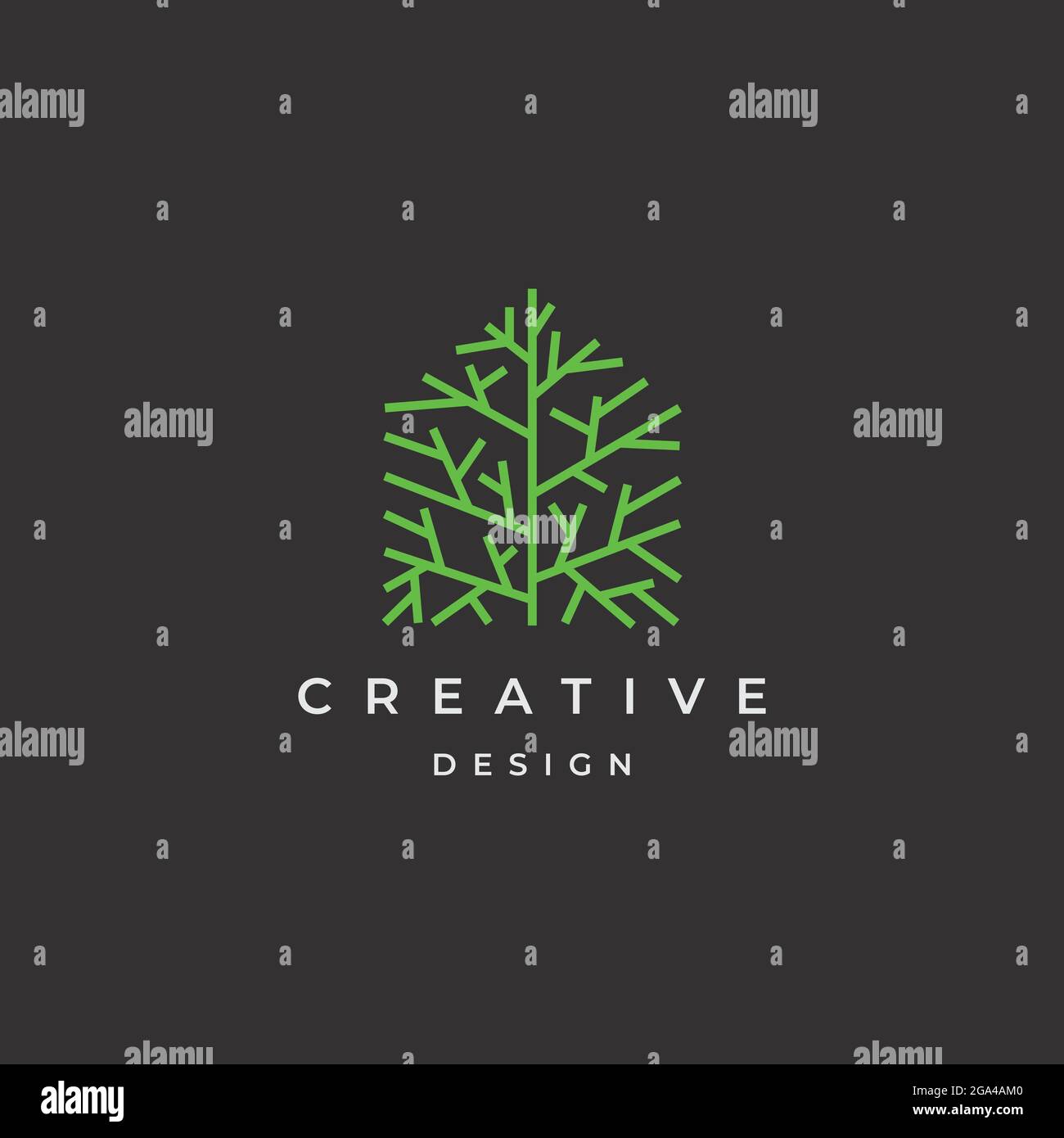 Kreative Haus Logo Design Illustration Vektor Vorlage Stock Vektor