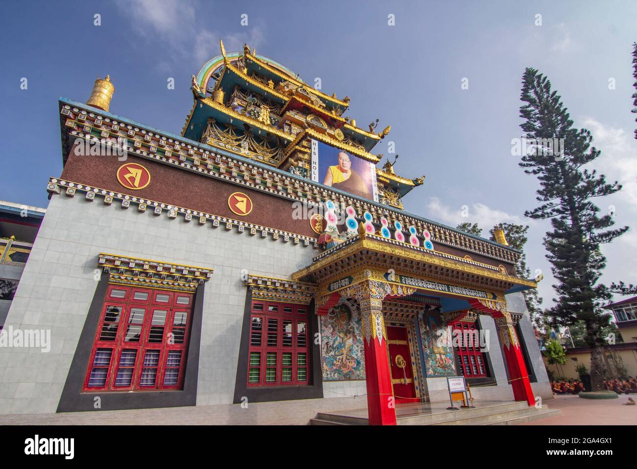 Tibetische Architektur Stockfoto