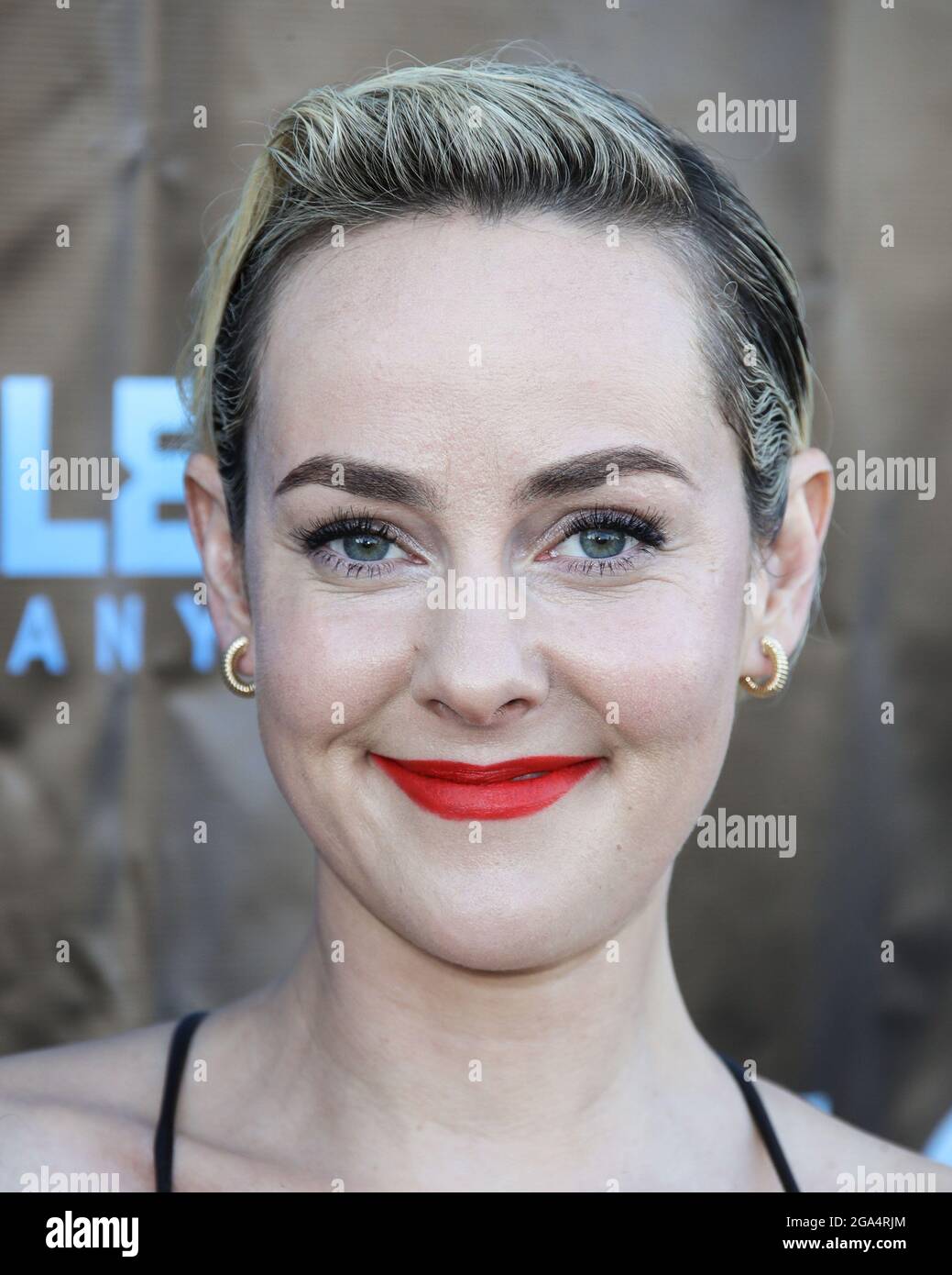 Los Angeles, Usa. Juli 2021. LOS ANGELES, KALIFORNIEN, USA - 28. JULI: Die Schauspielerin Jena Malone kommt bei der Los Angeles Premiere von Vertical Entertainments 'Lorelei' an, die am 28. Juli 2021 in Los Angeles, Kalifornien, USA, im Laemmle Royal stattfand. (Foto von Xavier Collin/Image Press Agency) Quelle: Image Press Agency/Alamy Live News Stockfoto