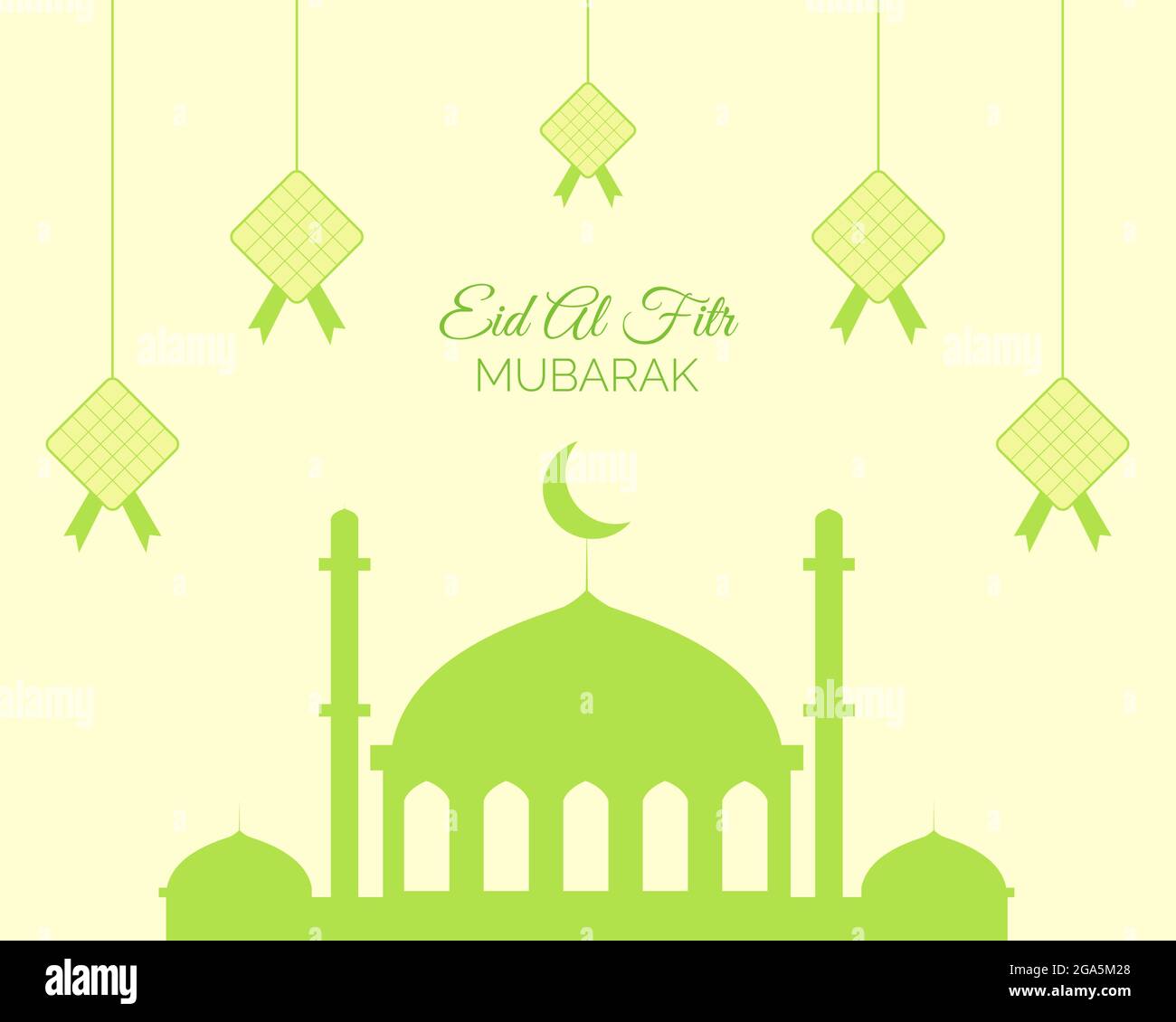 Illustration Vektor-Design von Eid Al Fitr Stock Vektor