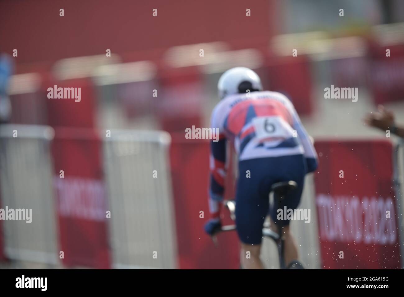 Oyama, Japan. Juli 2021. Radfahren: Olympiade, Oyama, Männer, Einzelzeitfahren auf dem Fuji International Speedway. Quelle: Sebastian Gollnow/dpa/Alamy Live News Stockfoto