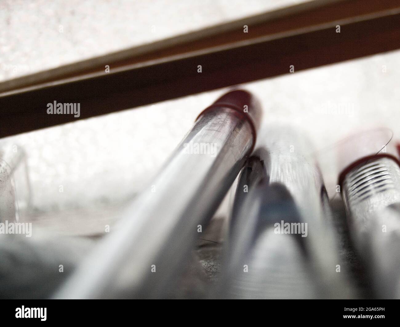 Abstraktes oder konzeptuelles Foto mit Bokeh und zufälligem Objekt. Stockfoto