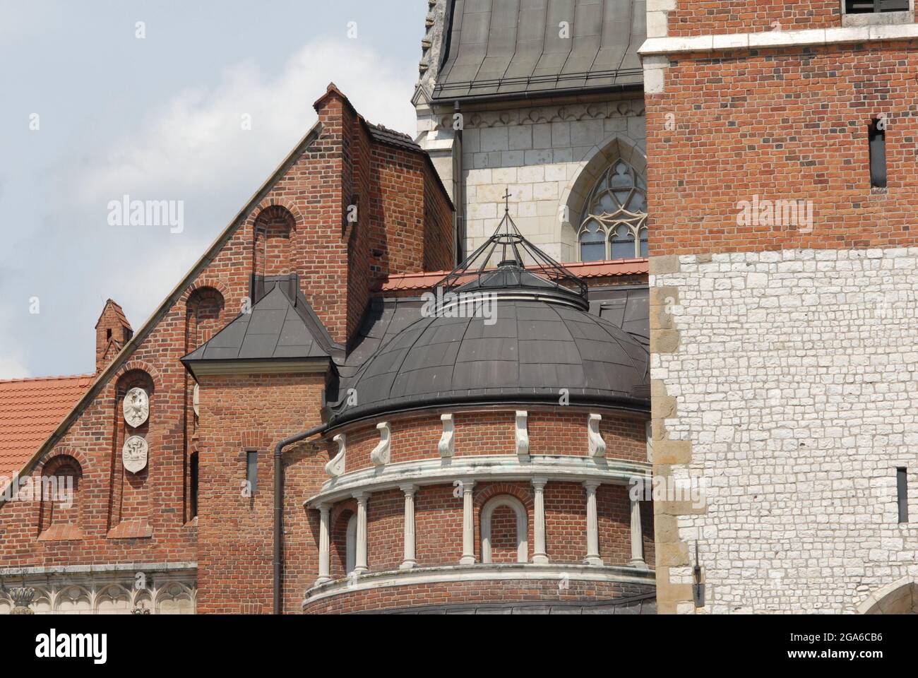 Polnische Könige, Wawel, Wawel castl, Gothic castl, Wawel Kathedrale, Sigissmund’s beel, Kraków, Stockfoto