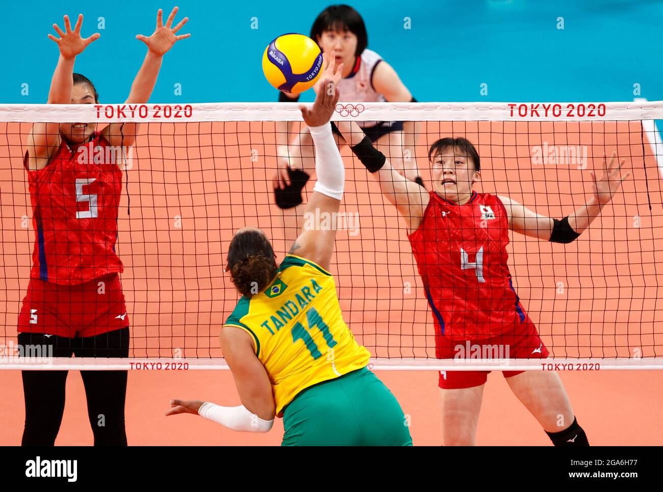 Olympische Spiele 2020 in Tokio Volleyball Frauenpool A Japan Brasilien Ariake Arena