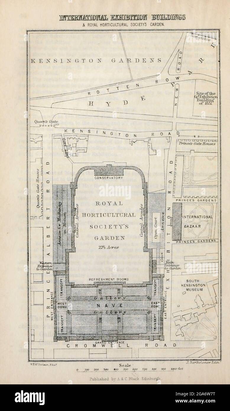 Aus dem Buch "London und seine Umgebung: Ein praktischer Führer zur Metropole und ihrer Umgebung, illustriert durch Karten, Pläne und Ansichten" von Adam und Charles Black Veröffentlicht in Edinburgh von A. & C. Black 1862 Stockfoto