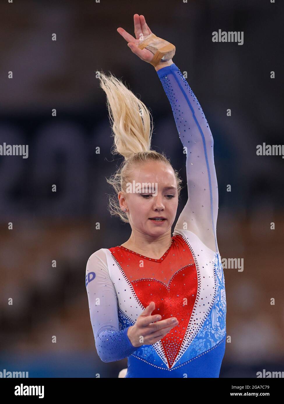 Tokio, Japan. Juli 2021. TOKIO, JAPAN - 29. JULI: Lieke Wevers aus den Niederlanden, die während der Olympischen Spiele in Tokio 2020 im Ariake Gymnastik Center am 29. Juli 2021 im japanischen Tokio am Women's All Around Finale teilnehmen (Foto von Iris van den Broek/Orange Picics) NOCNSF Credit: Orange Pics BV/Alamy Live News Stockfoto